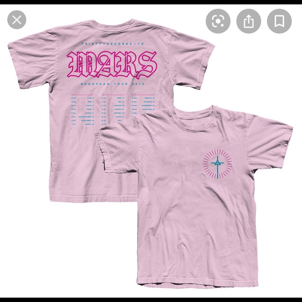 30 seconds to Mars 2019 tour T-shirt, size L